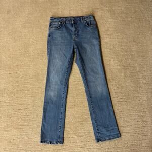 Tecovas Womens 28 High Rise Straight Leg Medium Wash Denim Western Jeans Rodeo